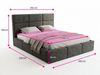 Polsterbett Celine - Bettkasten mit Gasdruckfedern - Doppelbett mit Lattenrost, Bett mit Polsterkopfteil, Bettgestell, Schlafzimmer, Bouclé-Stoff (180 x 200 cm, Rosa (Coral 45)) Bild 4