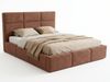 Polsterbett Celine - Bettkasten mit Gasdruckfedern - Doppelbett mit Lattenrost, Bett mit Polsterkopfteil, Bettgestell, Schlafzimmer, Bouclé-Stoff (180 x 200 cm, Rosa (Coral 45)) Bild 2