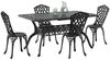 vidaXL Garten Essgruppe 5 pcs Schwarz Aluminium 3334669 Bild 3