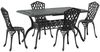 vidaXL Garten Essgruppe 5 pcs Schwarz Aluminium 3334669 Bild 2