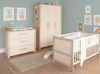 roba Kinderkleiderschrank 3-türig Momo - Schrank für Baby- & Kinderzimmer mit hochwertigen Massivholzgriffen- Holz cashmere lackiert / Holzdekor Tristan Eiche Bild 4