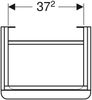 GEBERIT SMYLE SQUARE Waschbeckenunterschrank 44 cm breit, Anthrazit, Türanschlag rechts Bild 2
