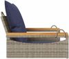 vidaXL Hängesessel mit Kissen Grau 63 x 62 x 40 cm Poly Rattan 368168 Bild 5