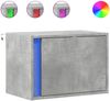 vidaXL Wand-Nachttische mit LED-Leuchten 2 Stk. Betongrau 852096 Bild 2
