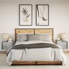 vidaXL Wand-Nachttische mit LED-Leuchten 2 Stk. Betongrau 852096 Bild 4