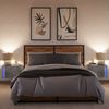 vidaXL Wand-Nachttische mit LED-Leuchten 2 Stk. Betongrau 852096 Bild 5