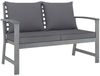 vidaXL 4-tlg. Garten-Lounge-Set mit Auflagen Massivholz Akazie 311825 Bild 3