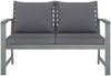 vidaXL 4-tlg. Garten-Lounge-Set mit Auflagen Massivholz Akazie 311825 Bild 4