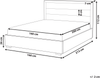 Wasserbett Samtstoff ROUEN 160 x 200 cm Dunkelgrau Bild 2