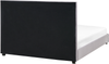 Wasserbett Samtstoff ROUEN 160 x 200 cm Dunkelgrau Bild 5