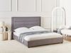 Wasserbett Samtstoff ROUEN 160 x 200 cm Dunkelgrau Bild 3