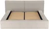 Vente-unique - TIMANO Bett SamtStoff Beige - B 252 cm x H 90 cm x L 226 cm Bild 5