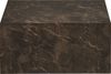 Couchtisch >Prague< in Braun, MDF, Marmodekor - 60x40x80cm (BxHxT) Bild 3