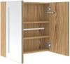 vidaXL LED-Bad-Spiegelschrank Eichenoptik 62x14x60 cm 326522 Bild 5