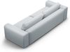 Micadoni Sofa Victor 3-Sitzer Strukturierter Stoff Hellgrau Bild 4