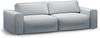 Micadoni Sofa Victor 3-Sitzer Strukturierter Stoff Hellgrau Bild 2