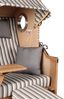 Strandkorb - bene living - Ammersee Single Teak Bullauge - PE shell - Modell 545 - Einsitzer inkl. Liftersystem Bild 4