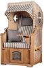 Strandkorb - bene living - Ammersee Single Teak Bullauge - PE shell - Modell 545 - Einsitzer inkl. Liftersystem Bild 2
