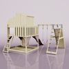 PolarPlay Spielturm Julie aus Holz in Rosa Bild 4