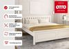 OTTO home Bett Fredegard, skandinavischer Stil, vielseitig kombinierbar, 2 Breiten (180er oder 140er Breite), Sprossen am Kopfteil, mit Lattenrost, Kassettenoptik Bild 4