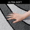 OTTO home Badematte Anna, Badvorleger, Badezimmer Teppich, Höhe 16 mm, rutschhemmend beschichtet, schnell trocknend, fußbodenheizungsgeeignet, Polyester, rechteckig, 3tlg Set Hänge WC, Badteppich, Hoch Tief Effekt, Modern, Weich, Wellen Bild 4