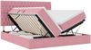 vidaXL LED-Speicherbett mit Matratze Rosa 180 x 200 cm Samt 3372898 Bild 2
