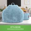Green Bean® 2er Set Indoor XXL Sitzsack + Pouf mit EPS-Perlen Füllung - Hellblau Bild 5
