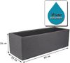 BigDean Pflanzkübel 80x30 cm groß - Granitstein-Optik in Anthrazit - Für Außen, frostsicher & wasserdicht - XXL Pflanztopf, Blumenkübel, Blumentopf für Terrasse & Balkon Bild 3