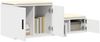 vidaXL Aufbewahrungsschrank 2 pcs Weiß 127 x 41 x 40 cm Holzwerkstoff 866651 Bild 3
