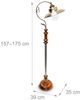 Relaxdays Stehlampe Jugendstil Design Messing Bild 4