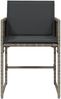 vidaXL Gartenstühle mit Kissen 4 Stk. Grau Poly Rattan 365002 Bild 5