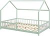Hausbett Hesel mit Rausfallschutz 120x200cm Mintgrün [en. casa] Bild 2