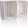 CHICCIE Holzkiste Regale Weiß 50x40x30cm - Kisten Weinkisten (2 St) Bild 5