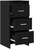 vidaXL Sideboard Schwarze Eiche 40 x 36 x 80 cm Holzwerkstoff 8011060 Bild 3