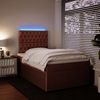 vidaXL Boxspringbett mit Matratze Rosa 120x200 cm Samt 3294621 Bild 4