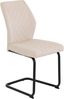HELA Freischwinger Freischwinger DALLAS 140kg belastbar, mit Rautensteppung (Set, 4 St), Esszimmerstuhl, Rücken und Sitz ergonomisch gepolstert Bild 3