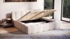 Polsterbett Doppelbett Bett LIZETH 160x200cm in Stoff Perfect Harmony Hellbeige Bild 2