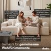 skølm 'Freki' Cloud Sofa 2 Sitzer, Vollschaumcouch mit Federkern und Vakuum-Kompression, kein Aufbau erforderlich, mit 2 Kissen, Cord beige Bild 4