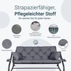 TexDeko Auflagekissen Ecolen Gartenbankauflage für Hollywoodschaukel mit Rückenlehne, (1x Gartenbankauflage für Hollywoodschaukel + 2x Kissen), UV-Beständig Bild 4