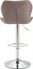 CLP 2er Set Barhocker Cork Stoff drehbar mit Höhenverstellung,taupe chrom Bild 5