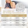 Akroma Premium Gewichtsdecke 155x220cm 12KG, Weiß Bild 4