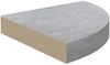 vidaXL Eck-Schweberegal Betongrau 35x35x3,8 cm MDF 326642 Bild 4