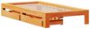 vidaXL Massivholzbett ohne Matratze Wachsbraun 90x190 cm Kiefernholz 3309022 Bild 3