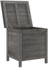 vidaXL Gartentruhe Anthrazit 50x49x56,5 cm Massivholz Tanne 364750 Bild 3