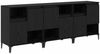 vidaXL Sideboards 3 pcs Schwarz Eichen-Optik 60 x 35 x 70 cm 3415596 Bild 2