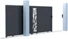 Vente-unique - LABRIT II Eingangstor Metall Grau - B 4,5 cm x H 178,5 cm x L 384 cm Bild 4
