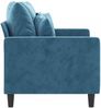 vidaXL 2-Sitzer-Sofa Blau 120 cm Samt 359302 Bild 4