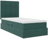 vidaXL Aufbewahrungsbett mit Matratze Dunkelgrün 90 x 200 cm Samt 3372006 Bild 5