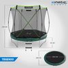 KINETIC SPORTS Trampolin Federlos-Design 'Bungee Safety Elite' - AirMAXX Sprungtuch-Technologie, Ultraleise, Outdoor Gartentrampolin für Kinder & Erwachsene, Ø 244 cm Bild 5