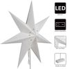 Casaria LED Weihnachtsstern mit Ständer Beleuchtet 60 cm creme Papierstern Weihnachten Weihnachtsdeko Leuchtstern Dekostern Adventsstern Bild 3
